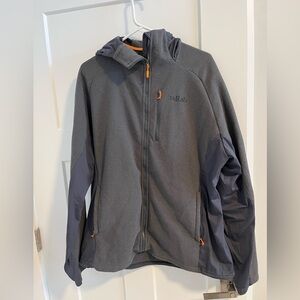 Men’s Rab hooded, zip up sweatshirt